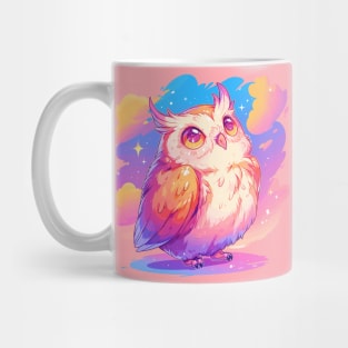 Cute owl with vivid colors Mug